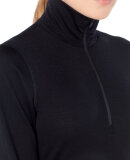 ICEBREAKER  - ICEBREAKER DAME ULDUNDERTØJ W 200 OASIS LS HALF ZIP