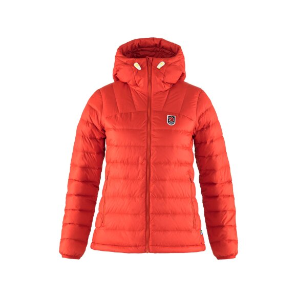 FJALLRAVEN - FJALLRAVEN DAME DUNJAKKE W EXPEDITION PACK DOWN HOODIE TRUE RED