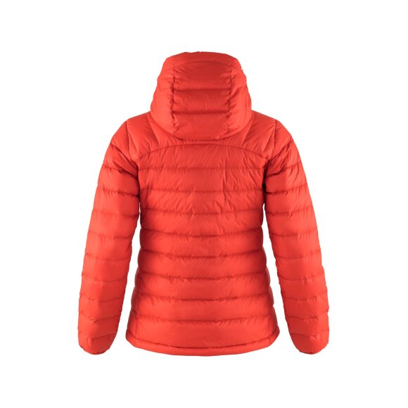 FJALLRAVEN - FJALLRAVEN DAME DUNJAKKE W EXPEDITION PACK DOWN HOODIE TRUE RED