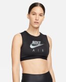 NIKE - NIKE DAME SPORTS BH AIR DRI-FIT SWOOSH MESH BRA SORT