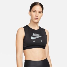 NIKE - NIKE DAME SPORTS BH AIR DRI-FIT SWOOSH MESH BRA SORT