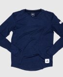 SAYSKY - SAYSKY UNISEX LANGÆRMET T-SHIRT CLEAN PACE LONG SLEEVE BLUE MELANGE