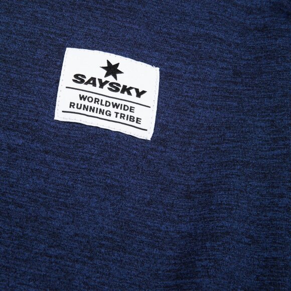 SAYSKY - SAYSKY UNISEX LANGÆRMET T-SHIRT CLEAN PACE LONG SLEEVE BLUE MELANGE