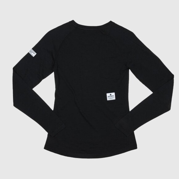 SAYSKY - SAYSKY DAME LANGÆRMET T-SHIRT MERINO BASE 165 LONG SLEEVE BLACK