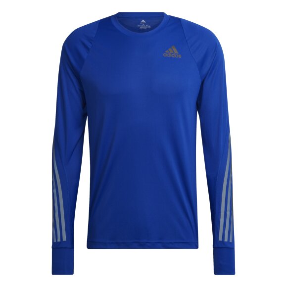 ADIDAS  - ADIDAS HERRE LANGÆRMET T-SHIRT RUN ICON LS BLÅ