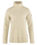 FJALLRAVEN - FJALLRAVEN DAME STRIKKET SWEATER OVIK CABLE KNIT ROLLER NECK