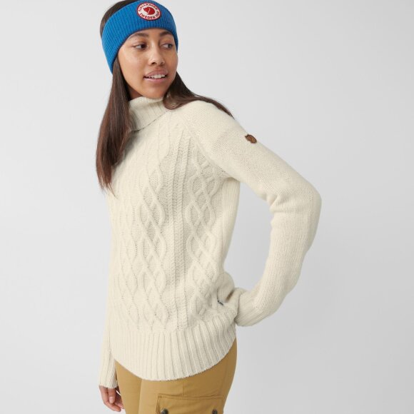 FJALLRAVEN - FJALLRAVEN DAME STRIKKET SWEATER OVIK CABLE KNIT ROLLER NECK