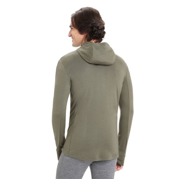 ICEBREAKER  - ICEBREAKER HERRE ULD MIDLAYER M QUANTUM III LS ZIP HOOD