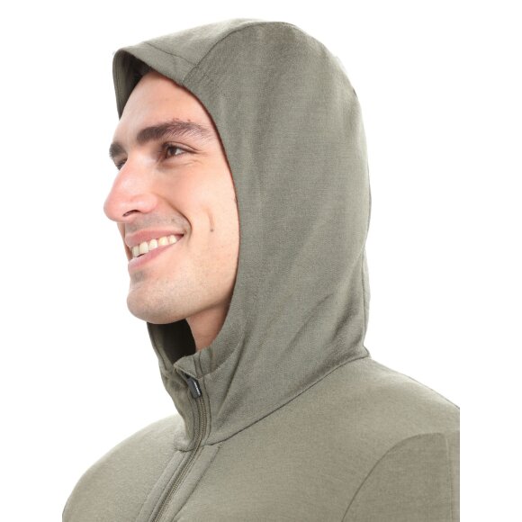 ICEBREAKER  - ICEBREAKER HERRE ULD MIDLAYER M QUANTUM III LS ZIP HOOD