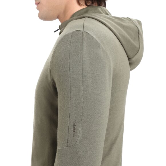 ICEBREAKER  - ICEBREAKER HERRE ULD MIDLAYER M QUANTUM III LS ZIP HOOD