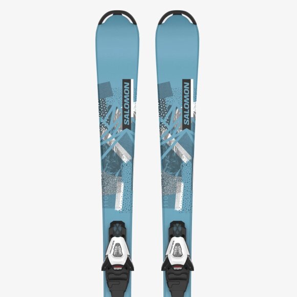 SALOMON - SALOMON BØRNE ALPINE SKI JR L QST S+C5 GW J75