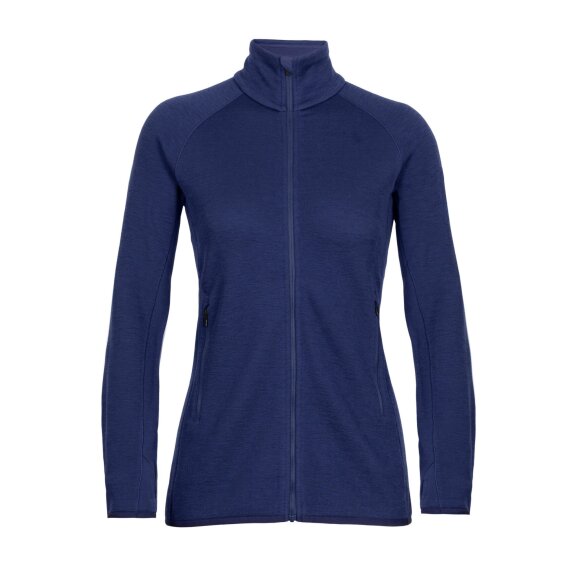 ICEBREAKER  - ICEBREAKER DAME ZIP FLEECE MIDLAYER W ELEMENTAL LS ZIP