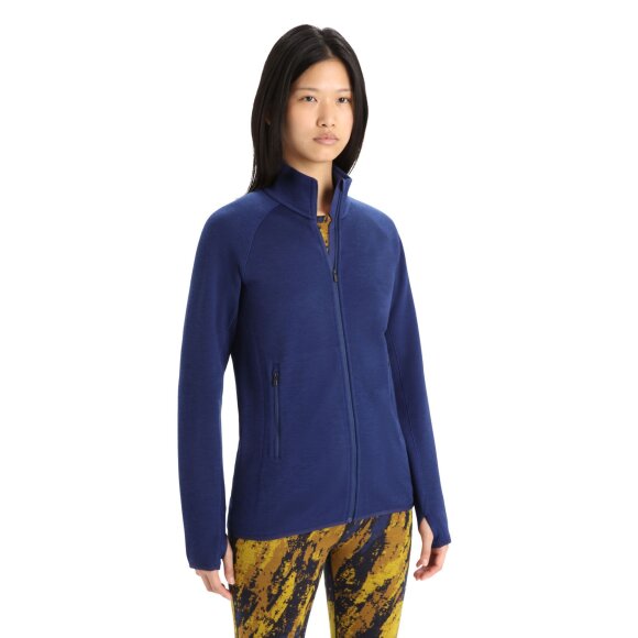 ICEBREAKER  - ICEBREAKER DAME ZIP FLEECE MIDLAYER W ELEMENTAL LS ZIP