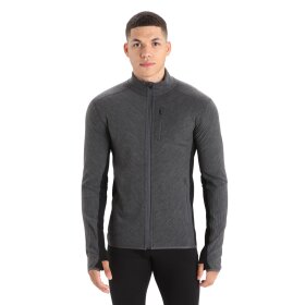 ICEBREAKER  - ICEBREAKER HERRE MIDLAYER M DESCENDER LS ZIP 