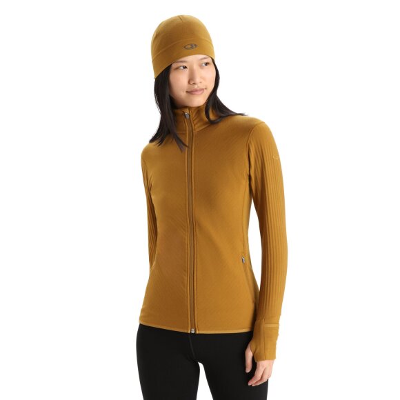 ICEBREAKER  - ICEBREAKER DAME ZIP MIDLAYER W DESCENTER LS ZIP 