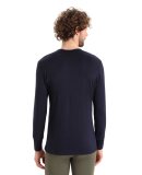 ICEBREAKER  - ICEBREAKER HERRE MERINO MIDLAYER M 200 OASIS LS CREW SKI STRIPE