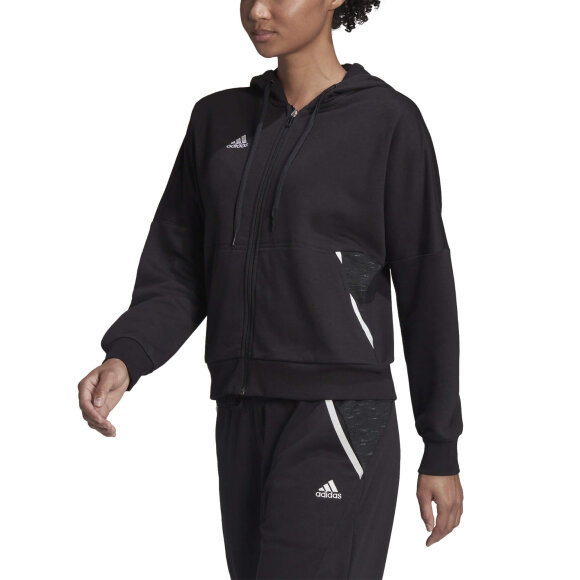 ADIDAS  - ADIDAS DAME HÆTTETRØJE W CON22 FZ HOODIE