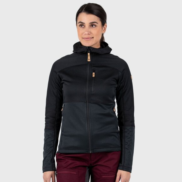 FJALLRAVEN - FJALLRAVEN DAME HOODIE W ABISKO TRAIL FLEECE 