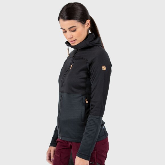 FJALLRAVEN - FJALLRAVEN DAME HOODIE W ABISKO TRAIL FLEECE 