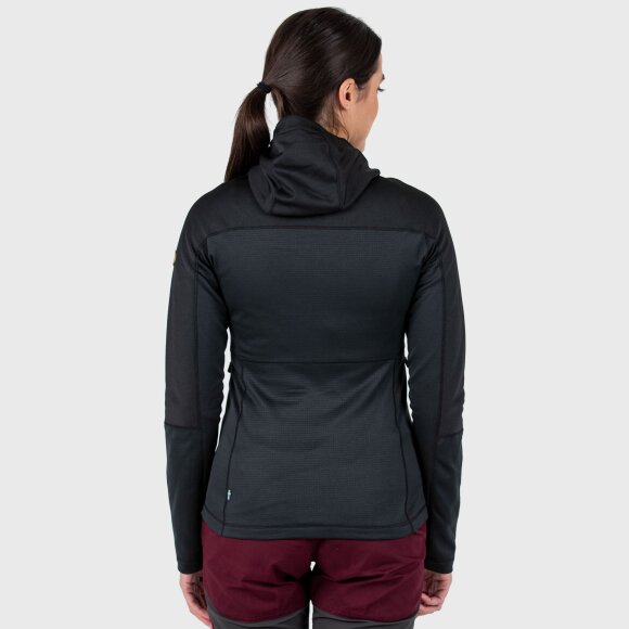 FJALLRAVEN - FJALLRAVEN DAME HOODIE W ABISKO TRAIL FLEECE 