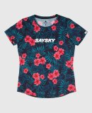 SAYSKY - SAYSKY DAME T-SHIRT W FLOWER COMBAT T-SHIRT 