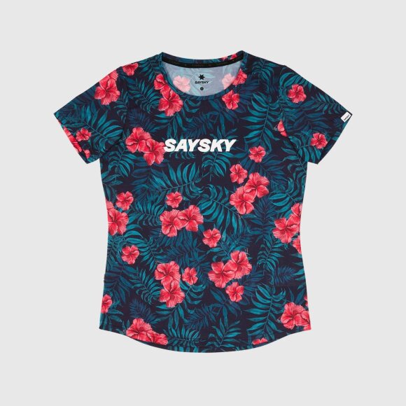 SAYSKY - SAYSKY DAME T-SHIRT W FLOWER COMBAT T-SHIRT 