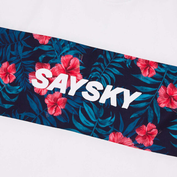 SAYSKY - SAYSKY DAME T-SHIRT W FLOWER COMBAT T-SHIRT 