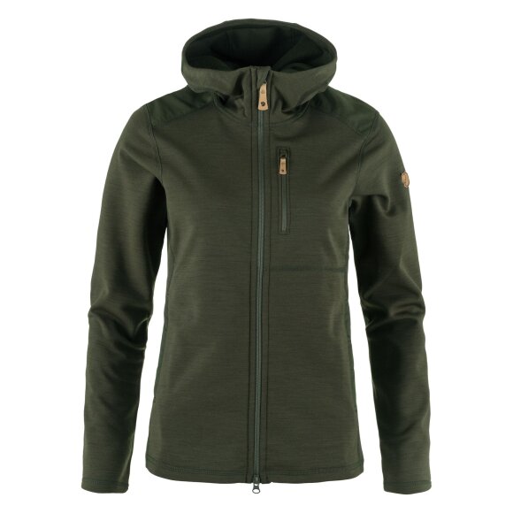 FJALLRAVEN - FJALLRAVEN DAME FLEECE JAKKE W KEB FLEECE HOODIE