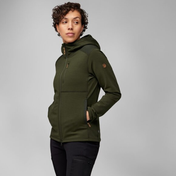 FJALLRAVEN - FJALLRAVEN DAME FLEECE JAKKE W KEB FLEECE HOODIE