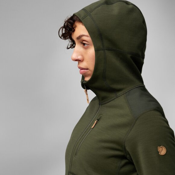 FJALLRAVEN - FJALLRAVEN DAME FLEECE JAKKE W KEB FLEECE HOODIE