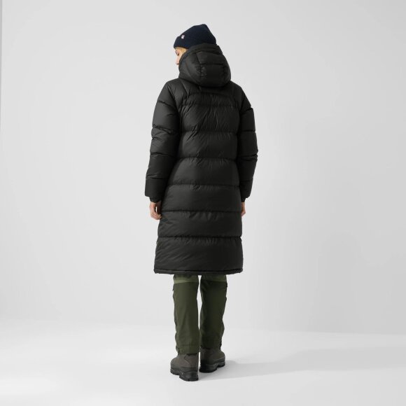 FJALLRAVEN - FJALLRAVEN DAME DUNJAKKE W EXPEDITION LONG DOWN PARKA BLACK