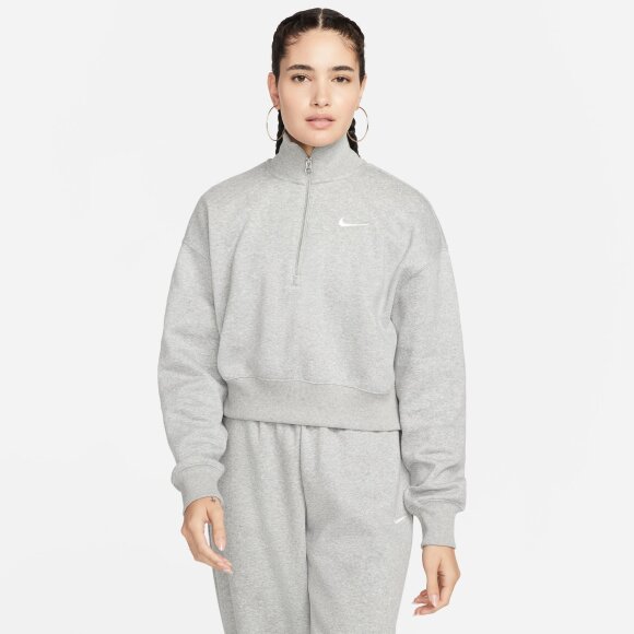 NIKE - NIKE DAME SWEATSHIRT W NSW PHNX FLC QZ CROP