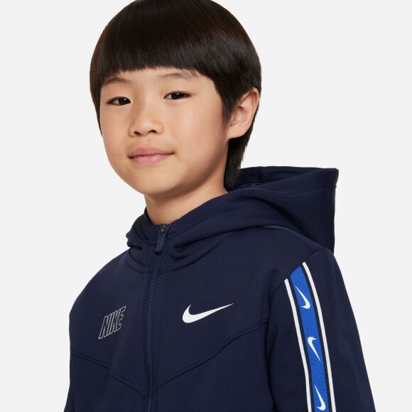 NIKE - NIKE FULL-ZIP HOODIE TIL BØRN B NSW REPEAT SW PK FZ HOODIE