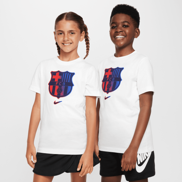 NIKE - Y FC BARCA NIKE CREST TEE